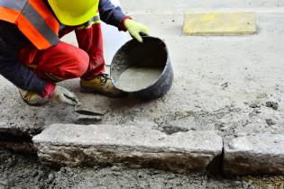 Obra Obra en veredas Ciudad Vieja