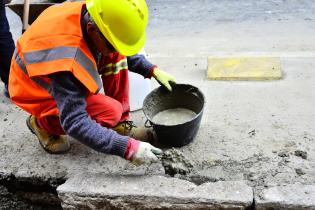 Obra Obra en veredas Ciudad Vieja