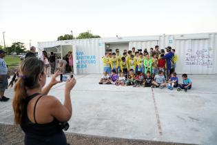 Inauguracion de obras de Sali Jugando en el club Nuevo Amanecer Inauguracion de obras de Sali Jugando en el club Nuevo Amanecer
