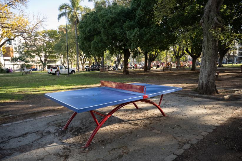 Inauguración de obra del Presupuesto Participativo en Plaza Itu