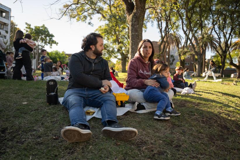 Inauguración de obra del Presupuesto Participativo en Plaza Itu