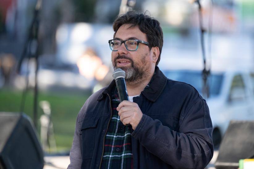 Inauguración de obra del Presupuesto Participativo en Plaza Itu