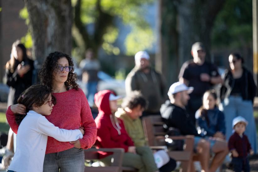 Inauguración de obra del Presupuesto Participativo en Plaza Itu