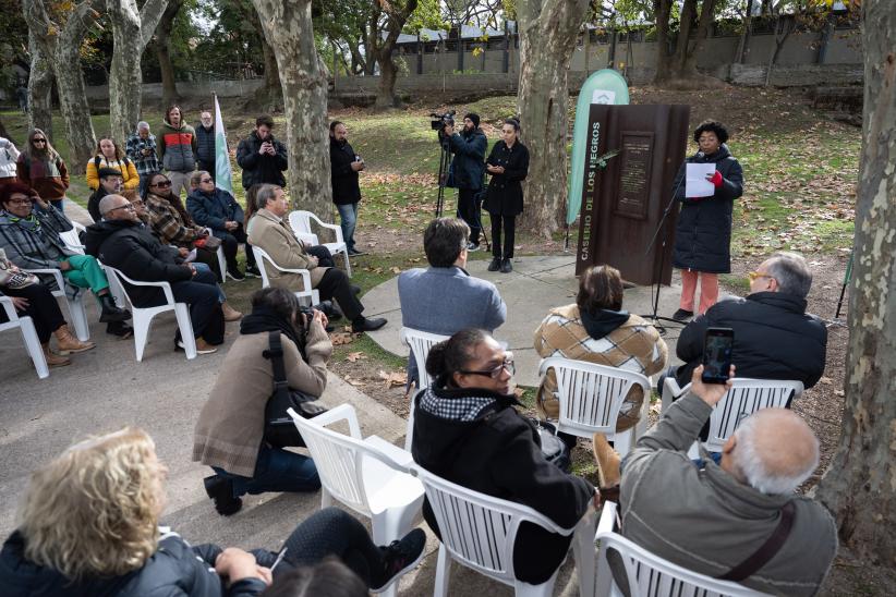 Inauguración de placas en Sitio de Memoria Caserío de los Negr