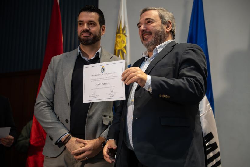 Ceremonia de proclamación de autoridades departamentales y muni