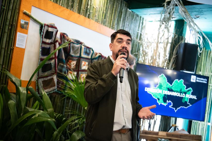 Director de Desarrollo Rural Líber López, durante el lanzamiento de la nueva División de Desarrollo Rural 