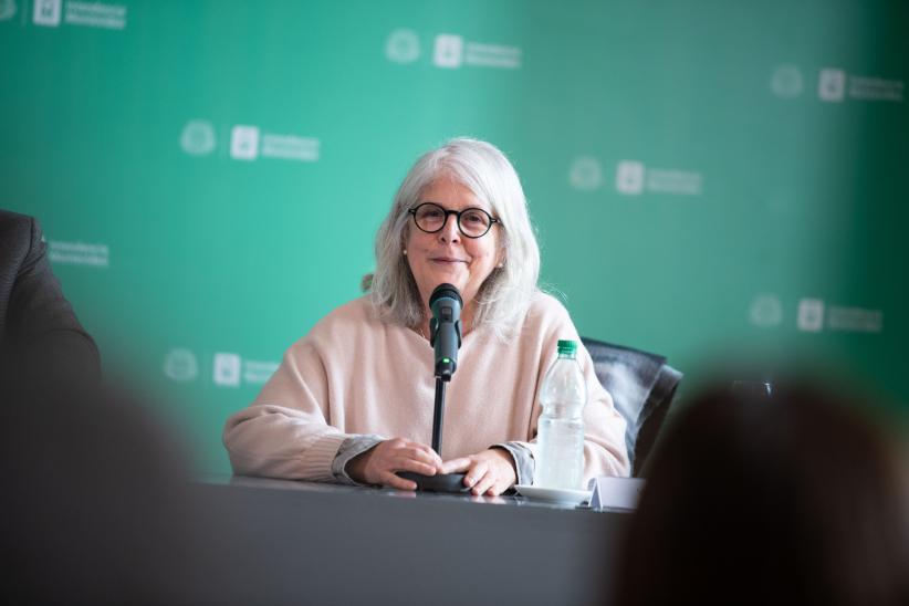 Virginia Varela, durante el lanzamiento de la Gerencia de Innovación