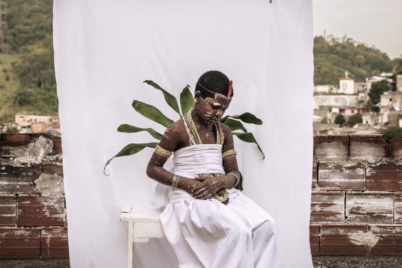 El yawô (neófito) de Ossain. São Paulo, Brasil, 2021