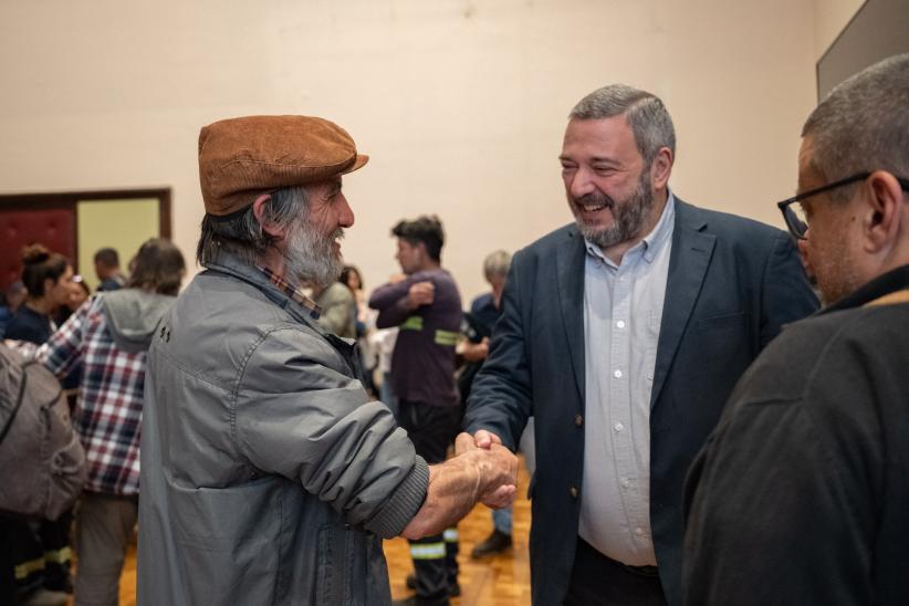 Intendente Mario Bergara, participa de firma de convenio con la 