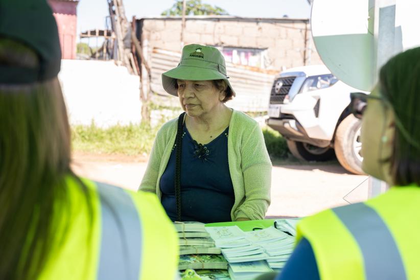 Feria social en el barrio El Tobogán en el marco del programa F