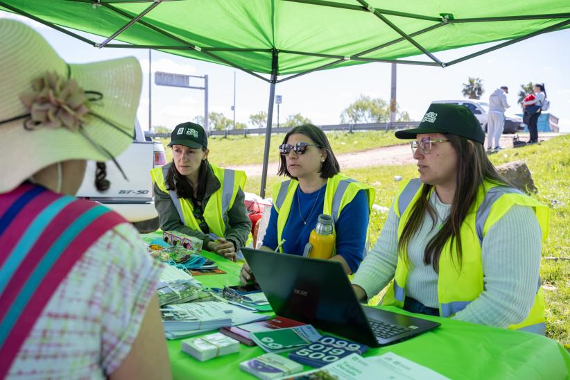 Feria social en el barrio El Tobogán en el marco del programa F