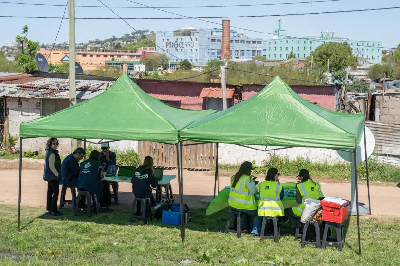 Feria social en el barrio El Tobogán en el marco del programa F