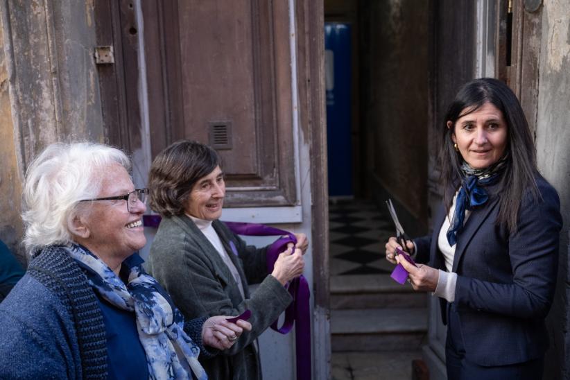 Inauguración de finca recuperada para colectivo "Mujeres con hi