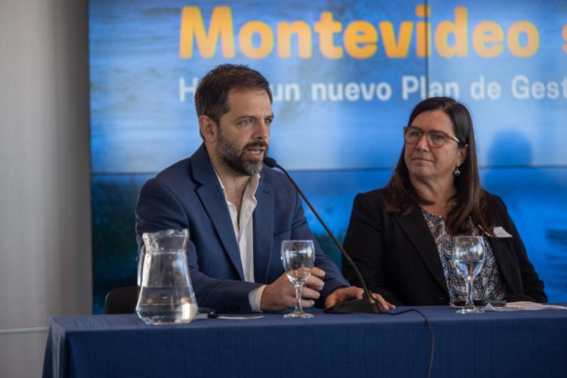 Prosecretario general, Diego Olivera, en taller "Hacia una hoja de ruta del Plan de Gestión de Riesgos de Montevideo 2026 - 2030"