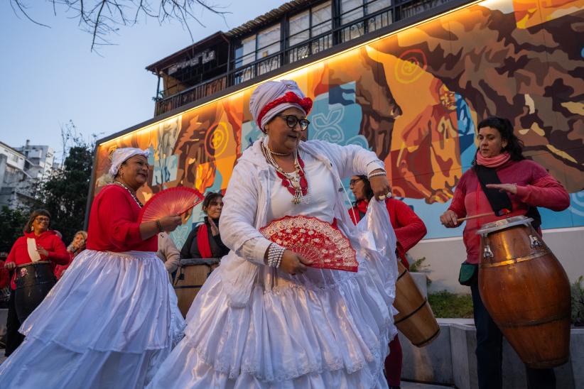 Inauguración de mural en plazuela de las Lavanderas