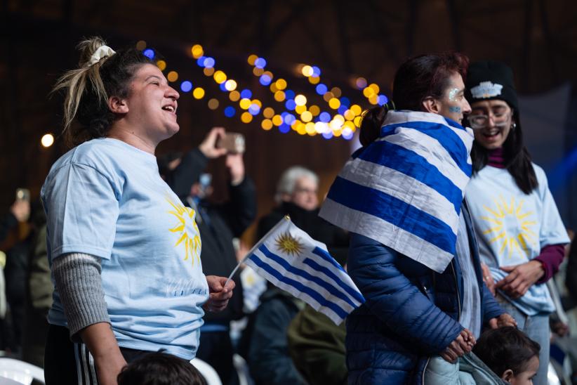 Fan Fest oficial de la Celeste durante Uruguay vs España