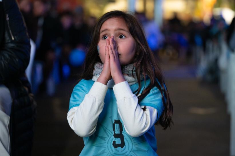 Fan Fest oficial de la Celeste durante Uruguay vs España