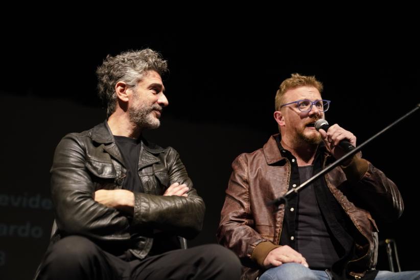 Declaración de Visitante Ilustre a Leonardo Sbaraglia en teatro El Galpón, 22 de abril de 2023