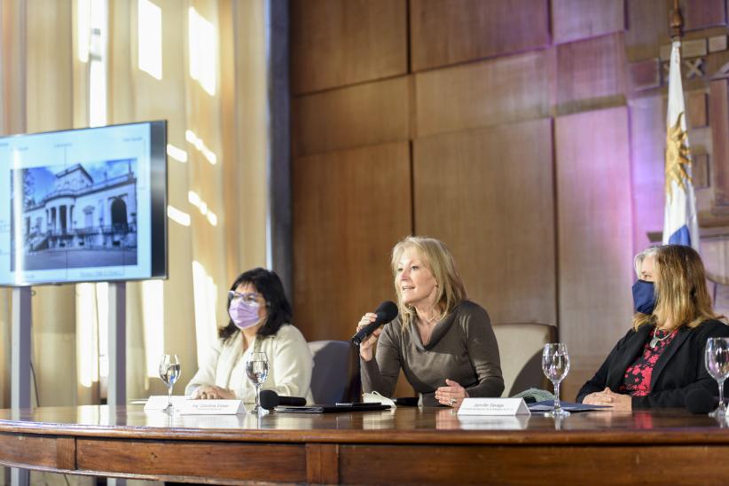 Conferencia de prensa por premio al Museo Juan Manuel Blanes en coordinación con la Embajada de EEUU