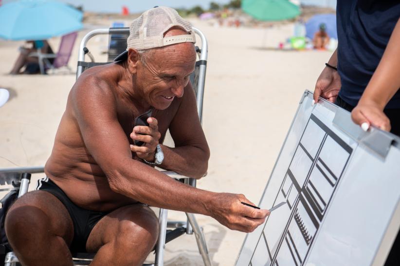 Actividad en la playa Honda en el marco del programa Monteverano Salud,18 de enero de 2023