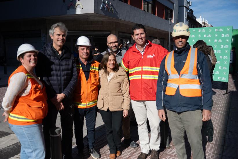Inauguración de obras en calle Colón en el marco del programa Late Ciudad Vieja