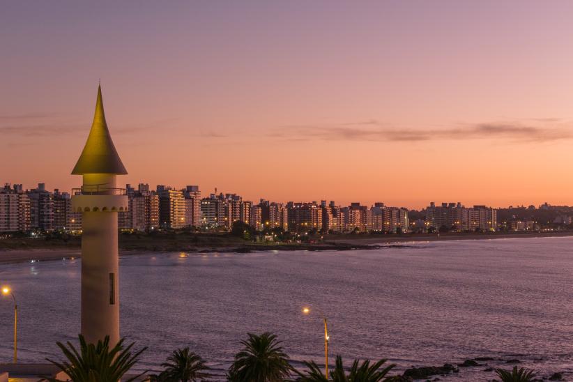 Vista área de Montevideo