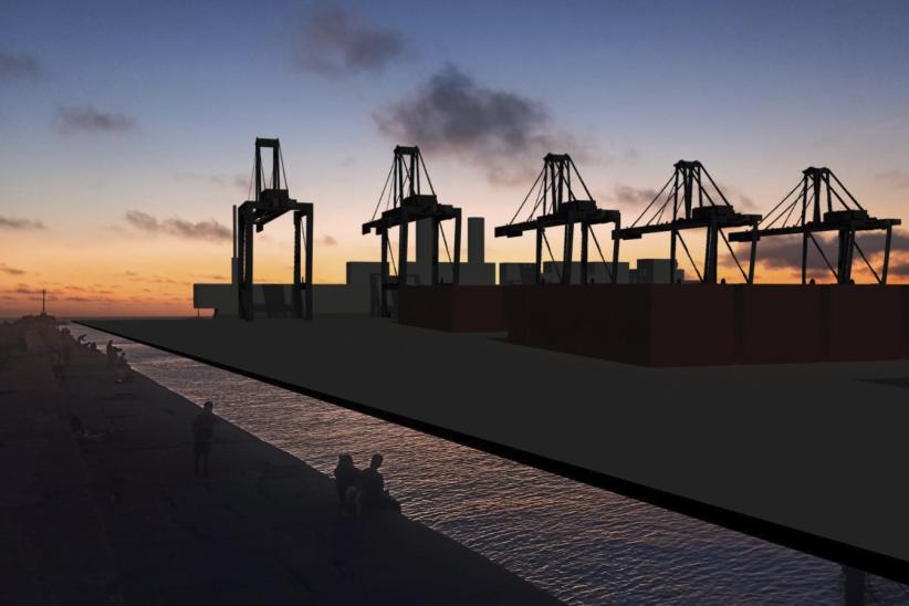 Render de escollera Sarandí