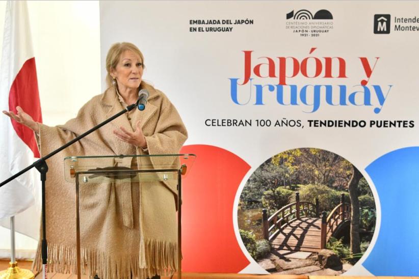 Inauguración de monolito en homenaje al centenario del vínculo entre Uruguay y Japón 