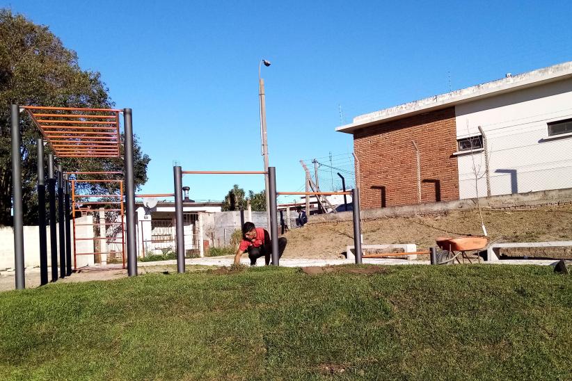 Obras en el barrio La Paloma 