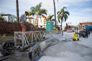 Avance de obras viales en Av. Dr. Luis Alberto de Herrera