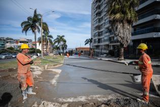 Avance de obras viales en Av. Dr. Luis Alberto de Herrera