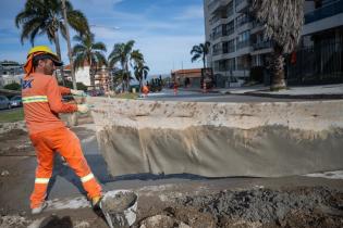 Avance de obras viales en Av. Dr. Luis Alberto de Herrera