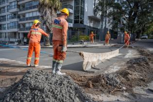 Avance de obras viales en Av. Dr. Luis Alberto de Herrera