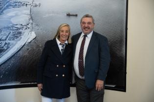 El intendente de Montevideo, Mario Bergara, se reúne con la alc