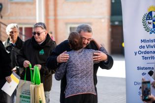 Inauguración de viviendas por realojo del asentamiento Santa Ma