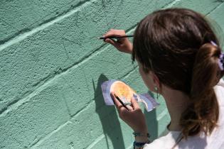 Intervención artística por 40° aniversario de Amnistía Inter