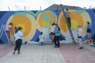 Intervención artística por los cuarenta años de Amnistía Int