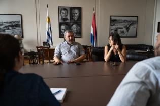 Intendente Mario Bergara se reúne con el Subsecretario del MVOT