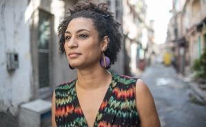 Marielle Franco en complejo de Maré, Rio de Janeiro, Brasil