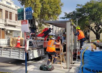Renovación de paradas del transporte público