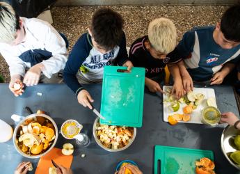 Taller de alimentación saludable del concejo de niños y niñas