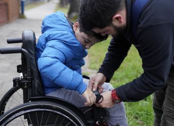 Benjamin, usuario del programa de atención a personas con discapacidad Benjamin, usuario del programa de atención a personas con discapacidad
