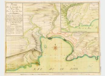 Planta De la Ensenada de Monte Video. Año 1719