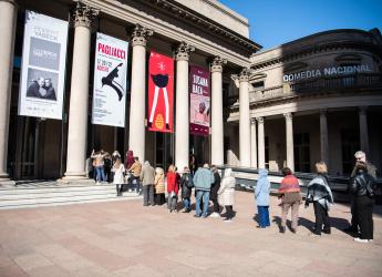 Presentación de ópera Pagliacci en el teatro Solís, 11 de agosto de 2022
