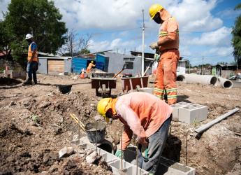 Avance de obras viales en barrio Marconi por Plan ABC
