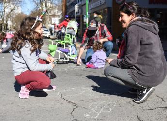 Paseo peatonal en Av. 18 de Julio