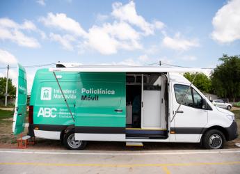 Policlínica móvil en Municipio D en el marco del Plan ABC