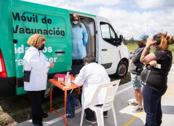 Policlínica móvil en Municipio D en el marco del Plan ABC