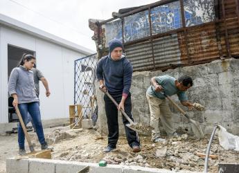 Obras de reparación en infraestructura de ollas populares en el marco de Acciona Montevideo