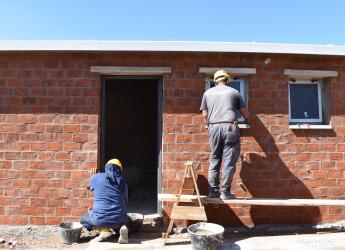 Construcción de viviendas en el barrio La Paloma